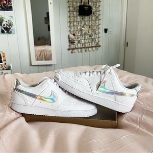 holographic nike Court Vision Low Women's Sneakers